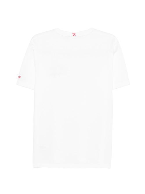 T-shirt uomo MC2 Saint Barth Portofino bianca con stampa MC2 SAINT BARTH | PORTOFINO07995L